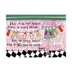 Curly Girl   SSHOL5   MITTEN ON EVERY HAND Greeting Card