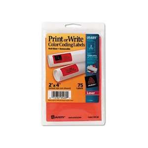  Avery® Print or Write Rectangular Color Coding Labels 