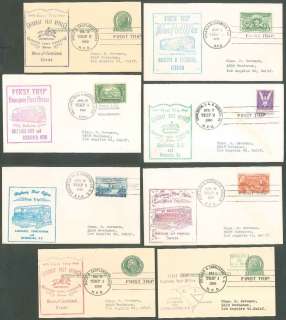 HIGHWAY POST OFFICE First Trip Covers lot of 40  