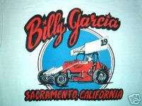 vintage BILLY GARCIA SHIRT Sprint Car Driver Racing SM  