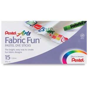  Pentel Fabric Fun   Fabric Pastels, Set of 15 Arts 