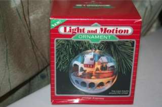 Hallmark Light & Motion Village Express Ornament 1986  