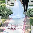 New Personalized Double Linked Heart Aisle Runner 100