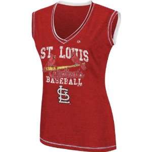   Cardinals Red Womens My Crush Sleeveless T Shirt: Sports & Outdoors