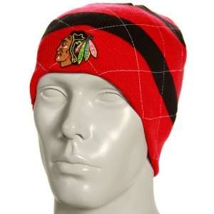 Reebok Chicago Blackhawks Red Band Reversible Knit Beanie:  