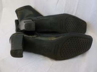 patent leather 2.5 heel black midcalf zip up Aerosoles boot size 8.5 