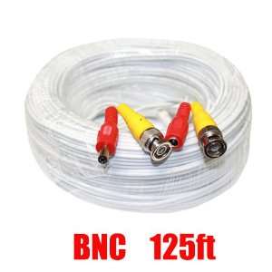  125 Foot Pre made All in One BNC Video and Power Extension 