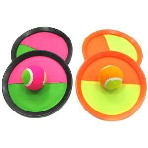   Sports Games Velcro Paddle Ball Catch Set 2 Pack: Toys & Games