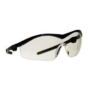 Storm. Safety Glasses with Ratchet Action Temples, Clear Lens, Navy 
