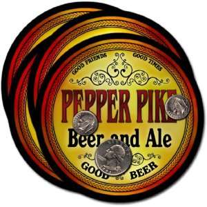  Pepper Pike, OH Beer & Ale Coasters   4pk 