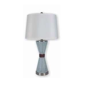    Red and Brown Contemporary Glass Table Lamp: Home Improvement