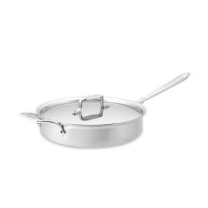 All Clad d5 Brushed Stainless Steel 3 Quart Sauté Pan:  