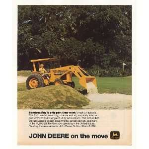  1977 John Deere Turf Tractor Sandscaping Golf Course Print 