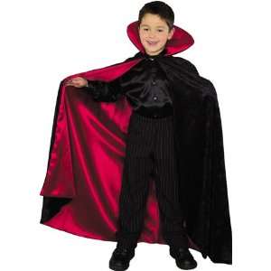  Childrens Black and Red Lined Vampire Cape: Toys & Games