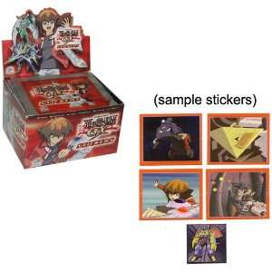  Yugioh GX Stickers RED Box   50 packs of 5 stickers   1 