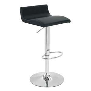    Creative Images S1073N White Wave Bar Stool