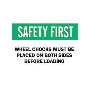 Safety Sign 10 X 14   BRADY  Industrial & Scientific