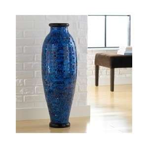  Ocean Blue Mosaic Decorative Vase Arts, Crafts & Sewing