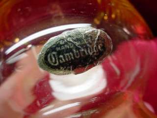 Vintage CAMBRIDGE YELLOW GOLD Depression Glass VASE  