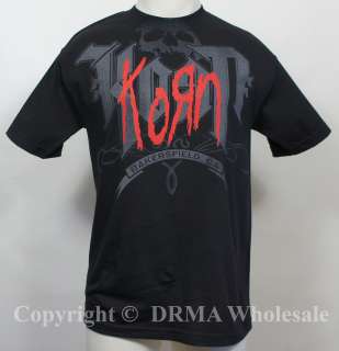   KORN Classic Logo Bakersfield T Shirt S M L XL XXL Official NEW  