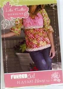 Funked Out peasant blouse pattern (LTD011) 718122078653  