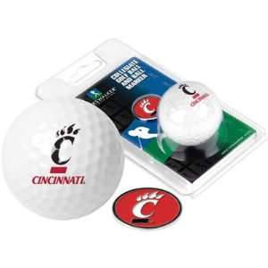  Cincinnati Bearcats Logo Golf Ball and Ball Marker Sports 