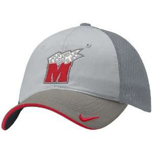 Nike Maryland Terrapins Grey Mesh Relaxed Swoosh Flex Fit Hat:  