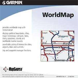  USA, MapSource World Map CD (Catalog Category Navigation / Mapping 