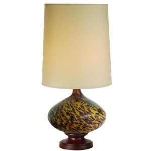  Trend Lighting TT5953 One Light Wood Table Lamp Walnut 