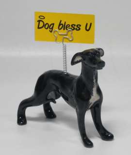 Blue Witch Picture/Note Holder   Greyhound ,dog gift  