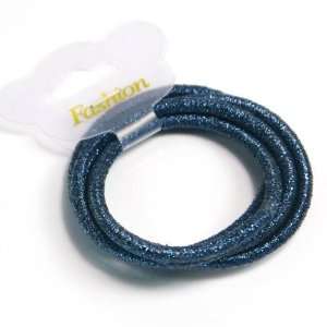 Hair Tie /Elastic Band/ Ponytail Holders Metallic Colour Blue Tone / 1 