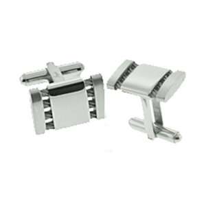  Titanium Cuff Links   Cable, 15mm x 17mm Jewelry