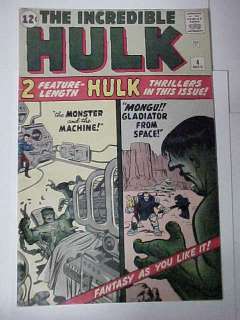   Hulk #4 F/VF High Grade 1962 Marvel Comics Jack Kirby  