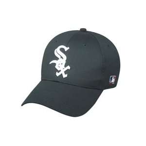   WHITE SOX Home Black Hat Cap Adjustable Velcro TWILL 