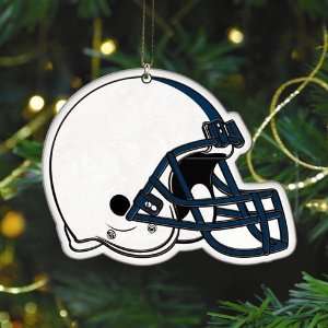 Penn State Nittany Lions Art Glass Helmet Ornament:  Sports 