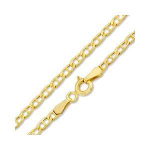   10K Gold 060 Gauge Hollow Mariner Chain Necklace   13 10K BABY CHAINS