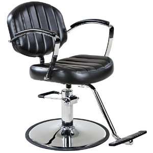   Calvert Black Styling Chair With Round Base
