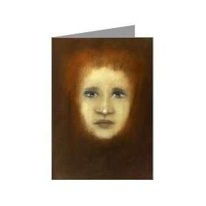 Pastel Portrait Greeting Card by Marina
