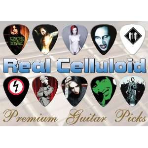  Marilyn Manson Premium Guitar Picks X 10 (A5) Musical 