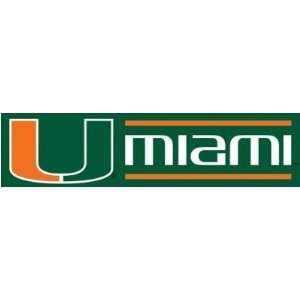 Miami Hurricanes 8 Foot Applique and Embroidered Banner NCAA College 