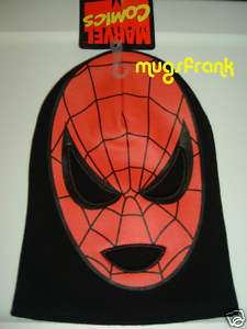 Spiderman Marvel Comics Ski Mask Knit Hat NWT  