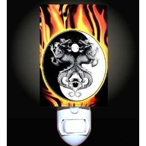  Yin Yang Dragons of Fire Decorative Night Light
