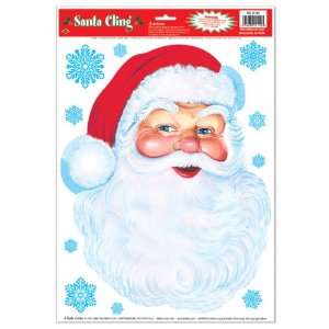 Santa Face Clings Case Pack 180
