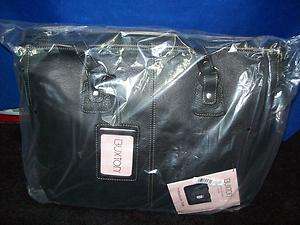   Buxton Ladies Laptop Briefcase Madison Tote Black Leather Career Bag