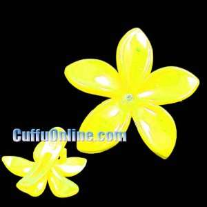  Cuffu Hair Accessories   Yellow Flower   Easy Clip 