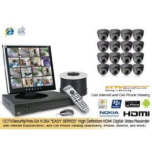  22 LCD   PRO SERIES Complete 16 Camera Indoor/Outdoor Color Sony 