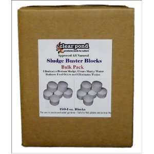  Clear Pond Sludge Buster Blocks   Pack of 180 1 Ounce 