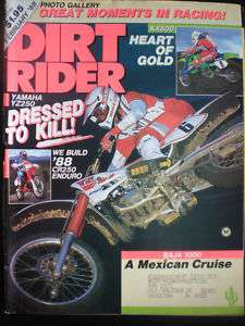 DIRT RIDER Magazine February 1988 YZ250 CR250 ENDURO  