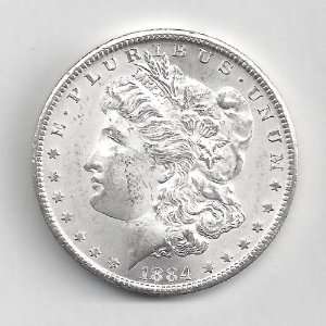  1884 CC GSA BU Silver Morgan Dollar 