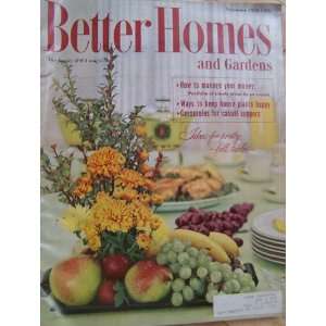  Better Homes and Gardens Magazine; November 1958 Meredith 